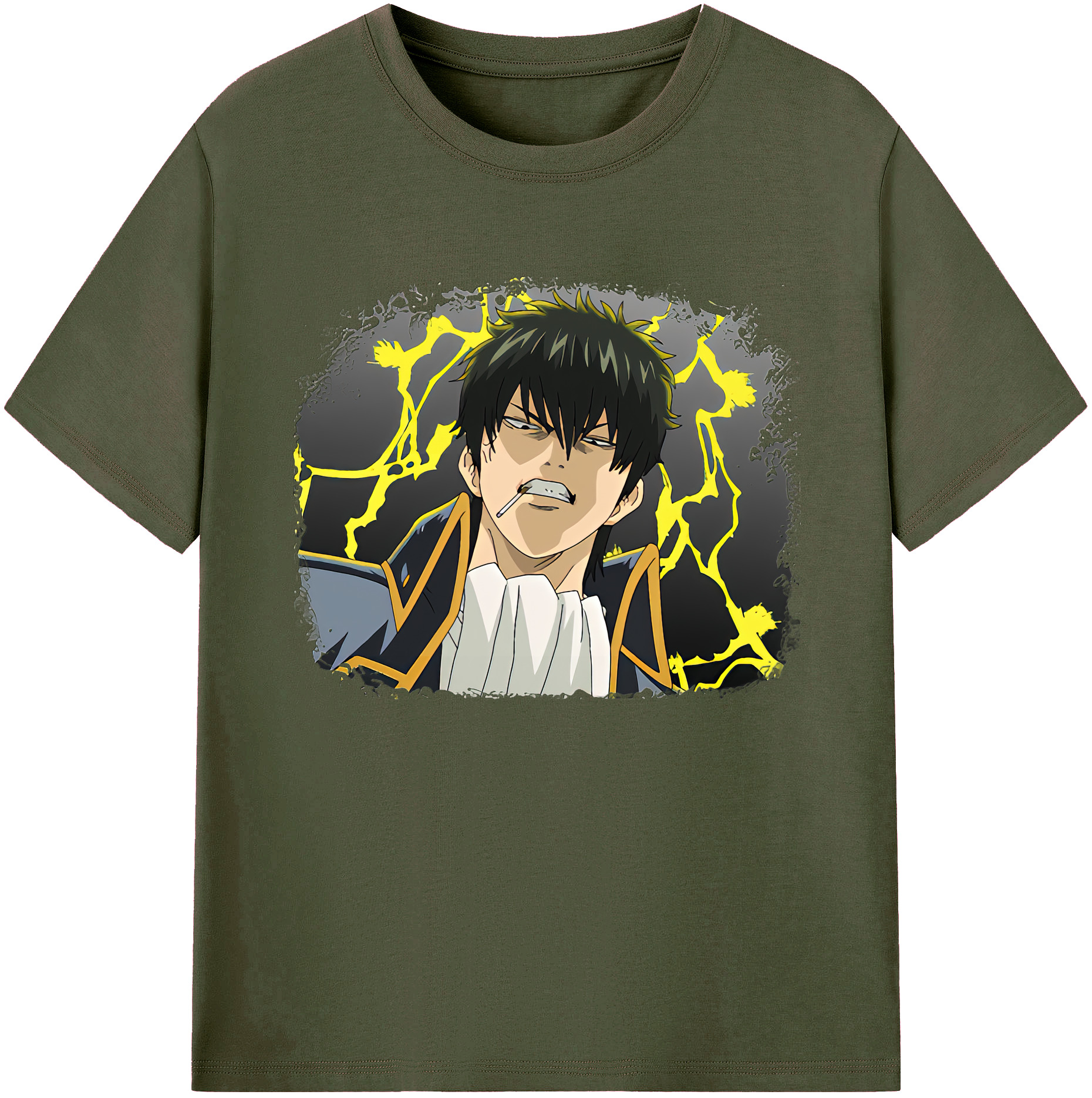 （画像用） ぎんたま 坂田銀時（さかたぎんとき） 神楽 志村新八（しむら しんぱち） GINTAMA Sakata Gintoki Kagura Shimura Shinpachi 綿100％ メンズ半袖Tシャツ｜肌触りやわらか＆通気性